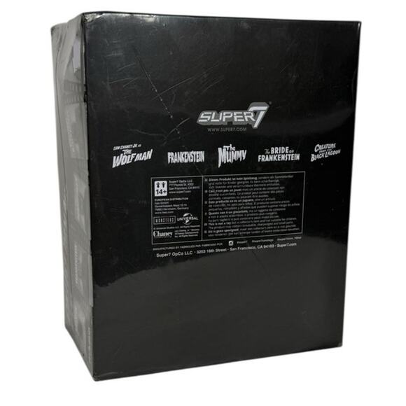 New Universal Monsters Of The Silver Screen Super 7 Reaction Figures Sealed Box - Picture 2 of 5